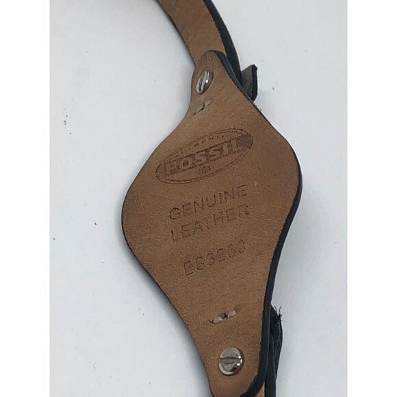 Authentic Fossil Genuine Leather Watch Full Band Use For Parts ES3263 L395 - Picture 4 of 7